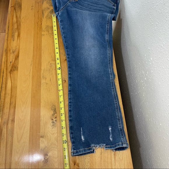 Miss Me High Rise Crop Boot Button Fly Denim Jeans Braided Waistband Size 32x26 - Picture 16 of 16